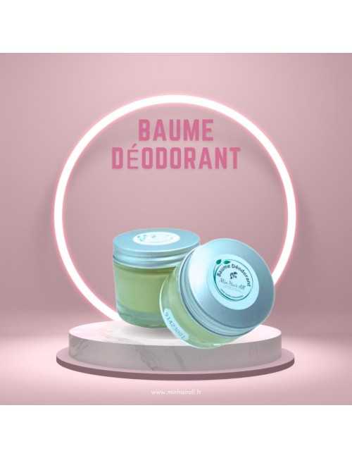 Baume déodorant en pot de verre recyclable de 30 ou 60g