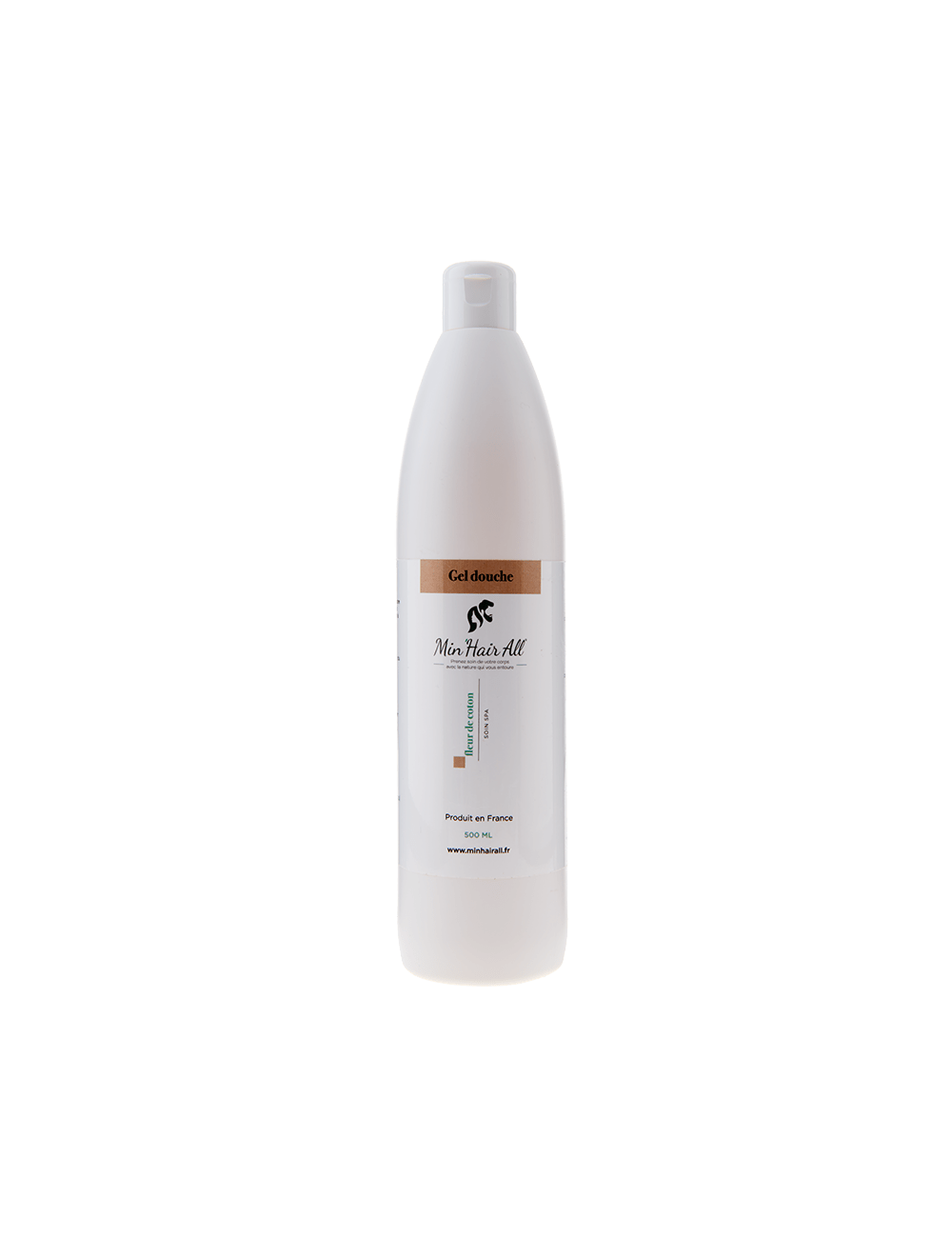 Gel douche Min'Hair All pour tous types de peaux à la fleur de coton format 500 ml