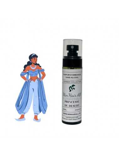 Spray d'ambiance Min'Hair All. Sans alcool, végan et cruelty free. Summer collection. 100ml. Princesse du désert