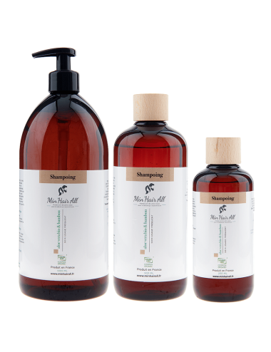Shampoing bio aloé Véra et bambou pour tous types de cheveux pour un usage quotidien format 250ml