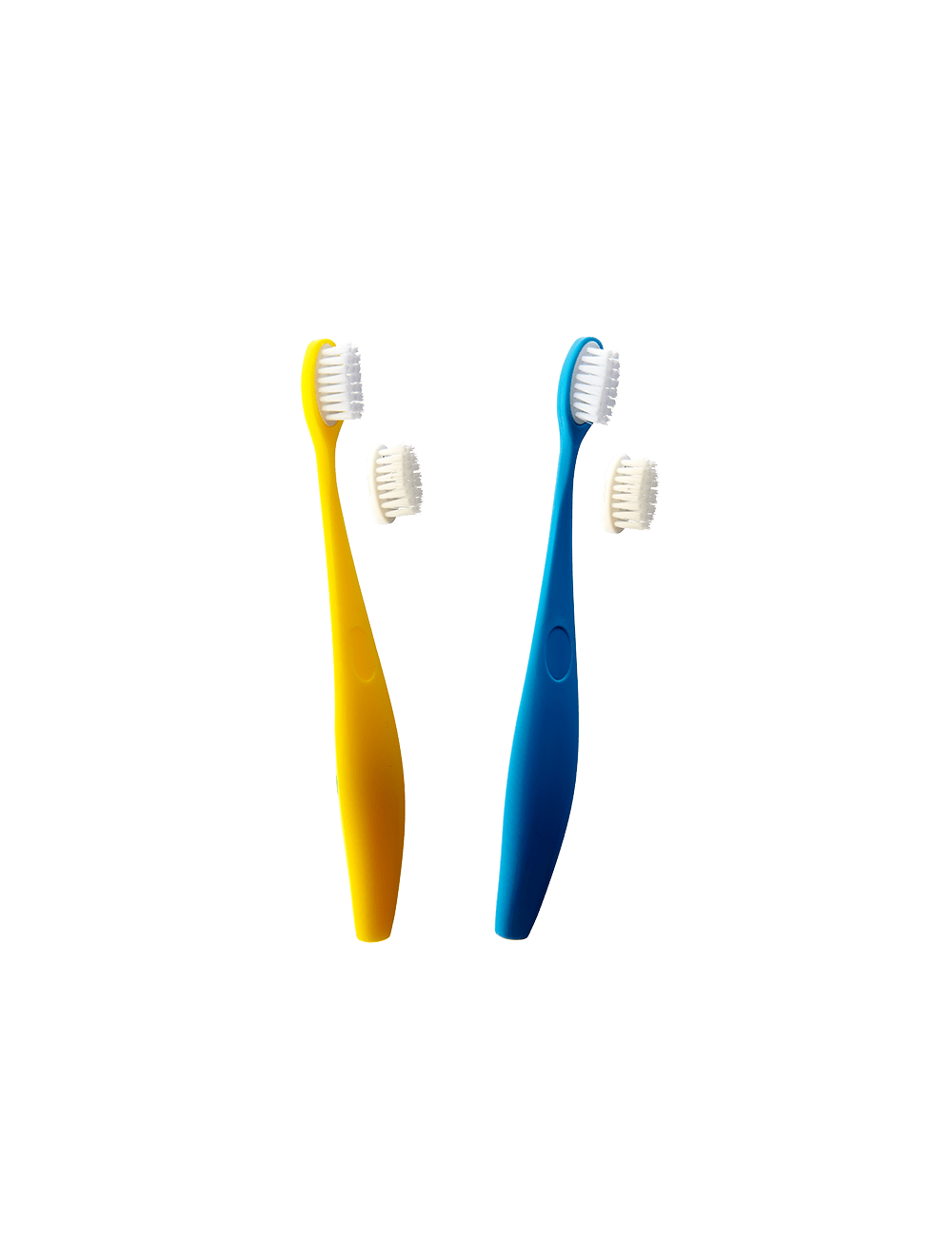 Les 2 couleurs de brosse à dents pour enfant. Min'Hair All